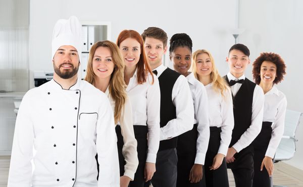 Kosher hotel kitchen staff